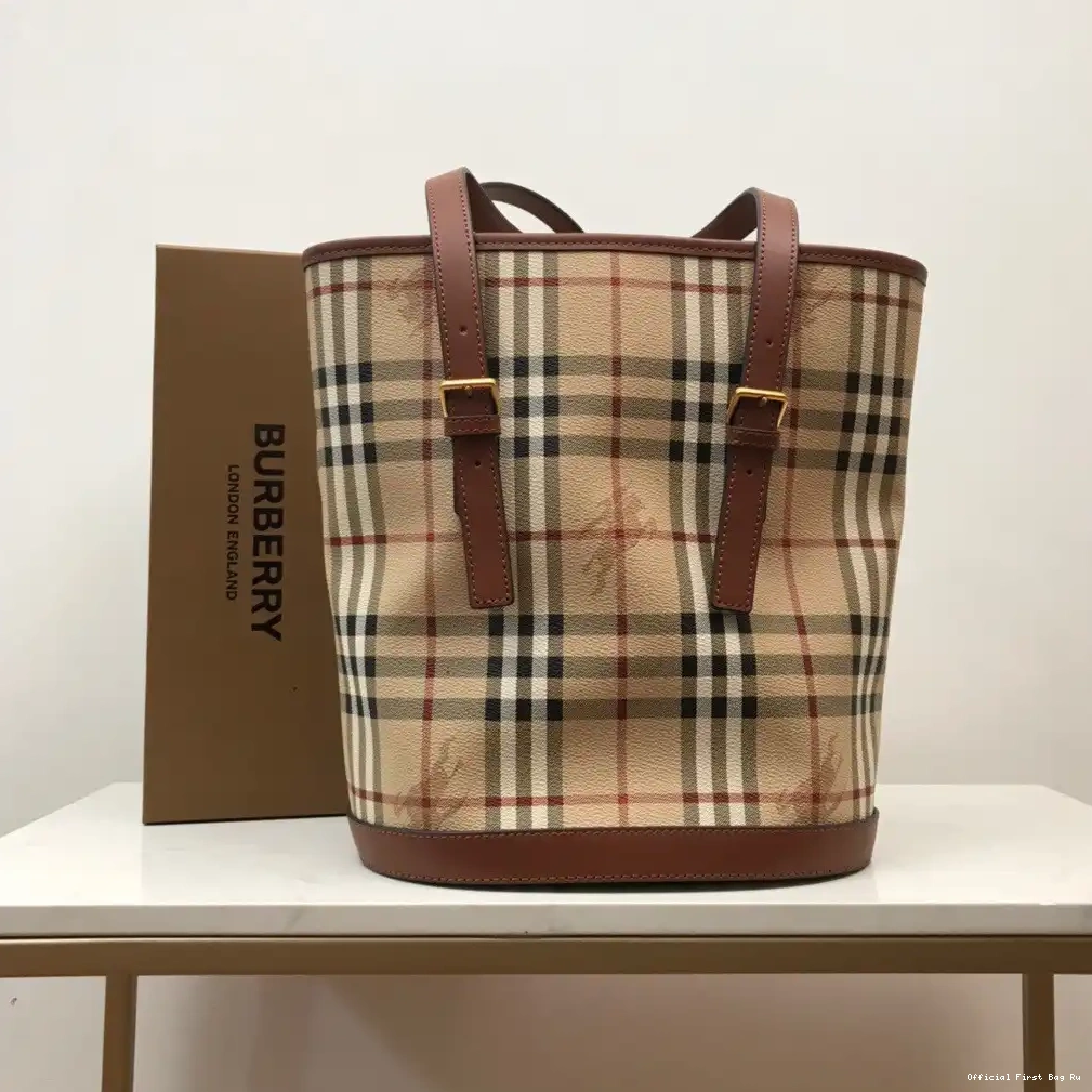 Official First Bag Ru BURBERRY Bag Tote 0610